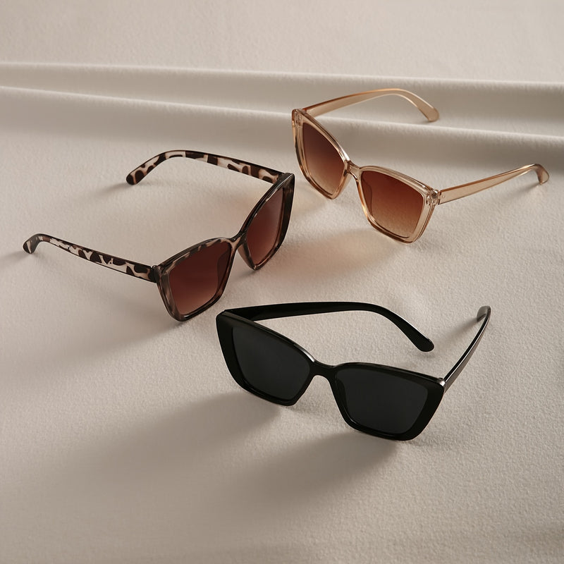Conjunto de 3 Óculos da Moda para Mulheres com Olho de Gato