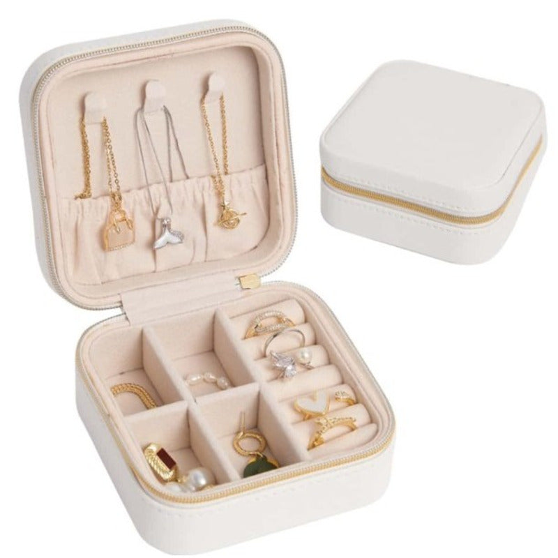 KIT 2 Pcs Porta Joia Bolsa Para Viagem Porttil/Caixa